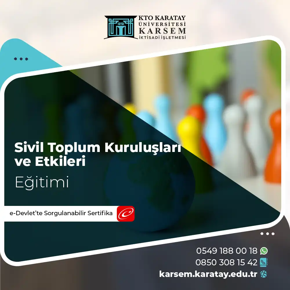 Sivil Toplum Kuruluşları ve Etkileri Eğitimi Sertifika Programı